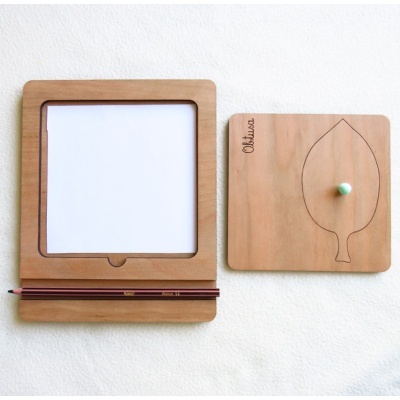 Inserções/ Stencils com formato de folhas