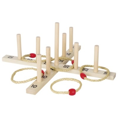 Jogo de argolas com 5 argolas de sisal