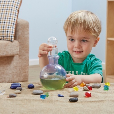 Frascos para poções transparentes - Conjunto de 6