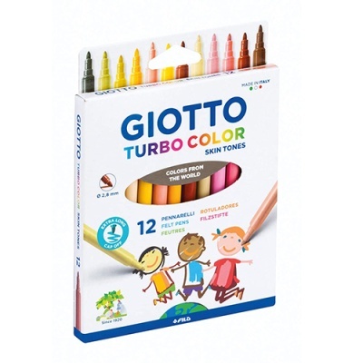 Marcadores Feltro Giotto Turbo Color Skin Tones