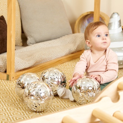 Bolas Sensoriais Prateadas