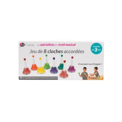 Conjunto de 8 sinos diatônicos afinados (de C3 a C4)