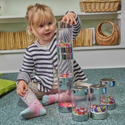 Tubos Sensoriais - TTS Illuminated Glow Roller Shakers