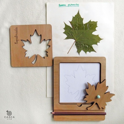 Inserções/ Stencils com formato de folhas