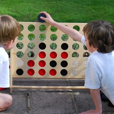 4 em Linha em Madeira XL