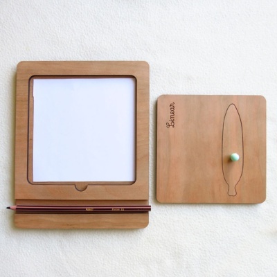 Inserções/ Stencils com formato de folhas