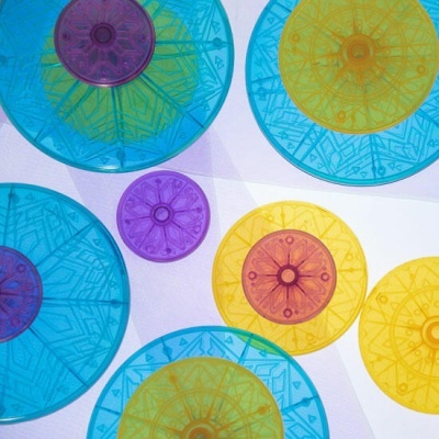 Rocas coloridas radiantes