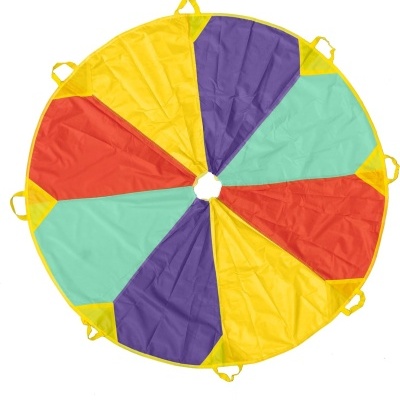 Tapete de jogo redondo colorido com pegas e buraco central