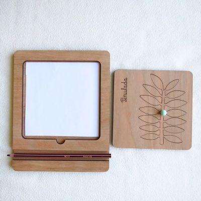 Inserções/ Stencils com formato de folhas