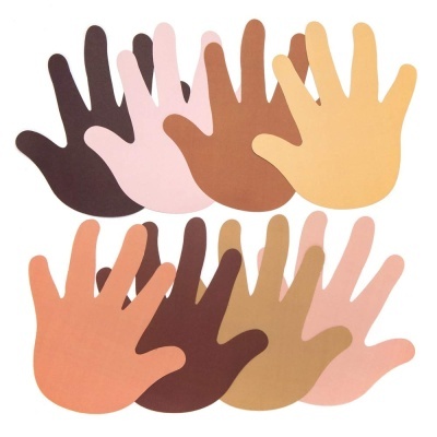 Pack de 56 - Skin Tone Hand Cut-Outs