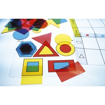 Kit de Atividades Blocos Lógicos - Mesa de Luz