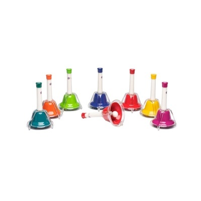 Conjunto de 8 sinos diatônicos afinados (de C3 a C4)