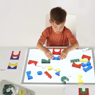 Conjunto de blocos cristal coloridos