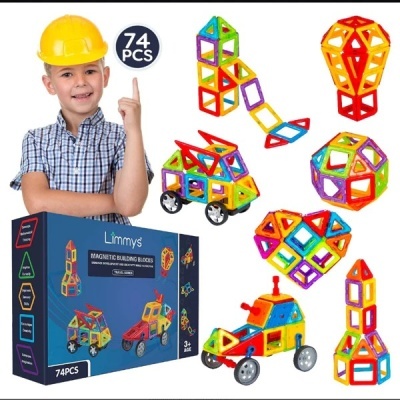 Limmys Magnetic Building Blocks 74 Peças Limmys Magnetic Building Blocks 74 Peças