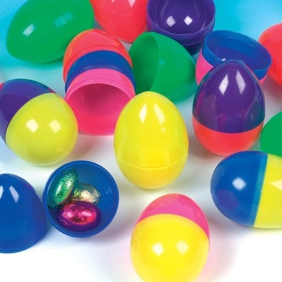 Ovos de Plástico (com abertura) - Pack de 24