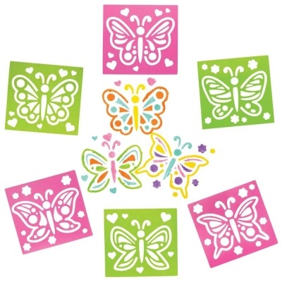 Pack 8 Stencils Butterfly