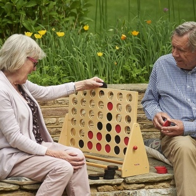 4 em Linha em Madeira XL