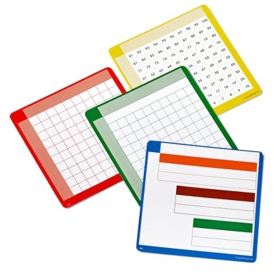 Bandejas de Trabalho para Barras de Cuisenaire - Conjunto de 6