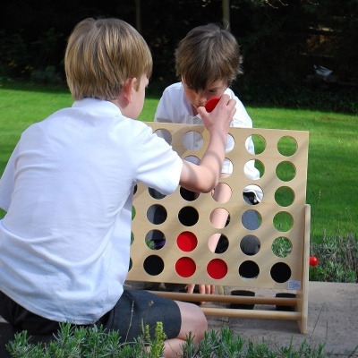 4 em Linha em Madeira XL