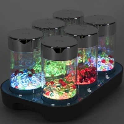 Tubos Sensoriais - TTS Illuminated Glow Roller Shakers