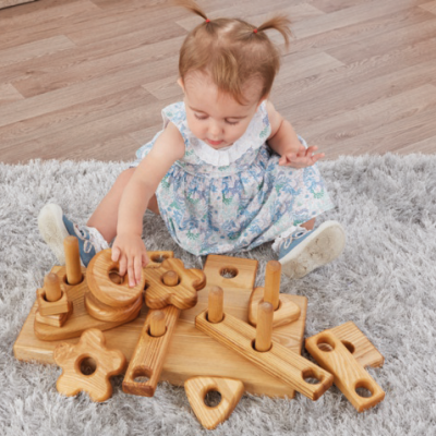 Wooden Stack and Build Block