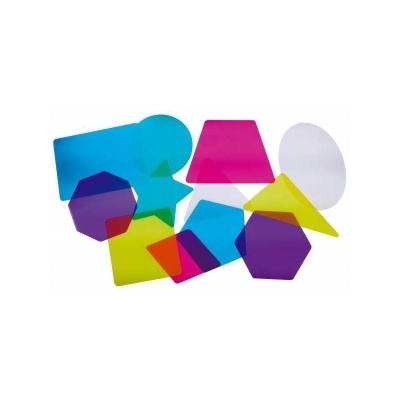 Formas 2D translúcidas para mesa de luz