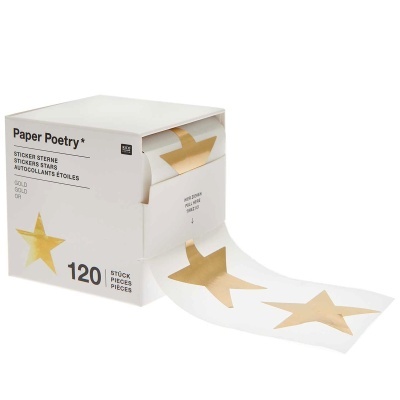 Stickers - Estrela - Dourado - 120 peças