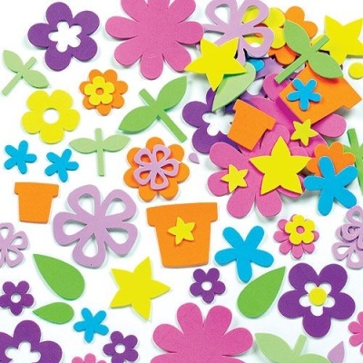 Flower Garden Foam Stickers - Pack de 200