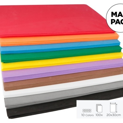 Maxi Pack Escolar Eva 1 mm - 100 folhas