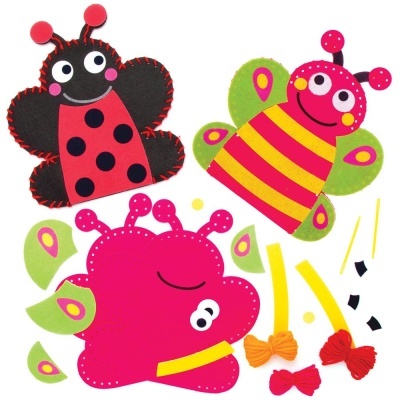 Kits de costura para fantoches de mão Bug - Kit de 3