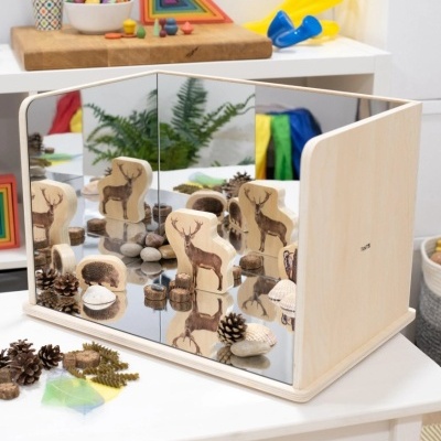 Espelho Exploratório de Madeira