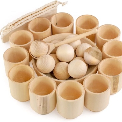 Box - Balls and Cups natural