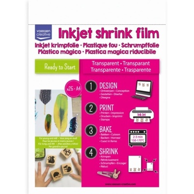 Shrink plastic A4 (Plástico Mágico) para impressão Shrink plastic A4 (Plástico Mágico) para impressão