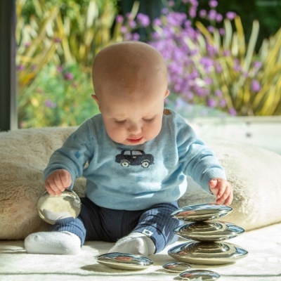 Botões Prateados Refletivos Sensoriais