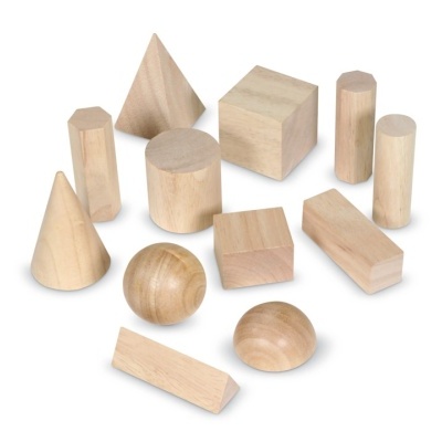 Conjunto de 12 sólidos geométricos