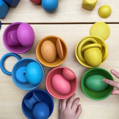 Conjunto de peças soltas Arco-íris Tickit Conjunto de peças soltas Arco-íris Tickit