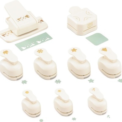 Conjunto de cortantes perfuradores decorativos para papel com motivos natalícios