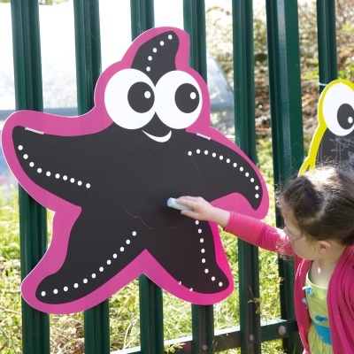 Conjunto de Quadros - Mark Making Chalkboard Reef