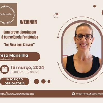 Webinar ?Breve abordagem à consciência fonológica"