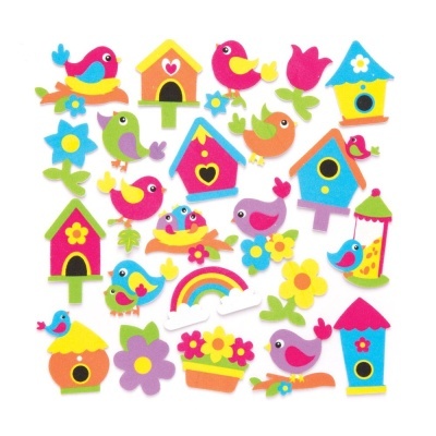 Spring Bird Stickers - Pack de 120