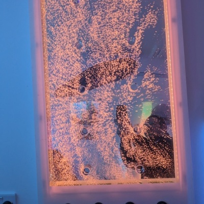 Painel mural interativo de Bolhas