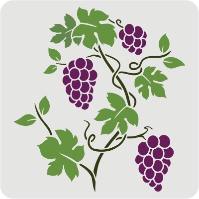 Grande Stencil Videira