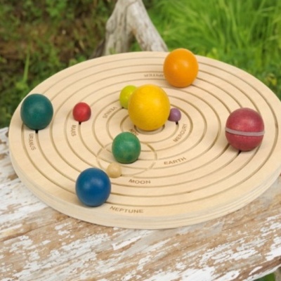 Sistema solar circular em 3D