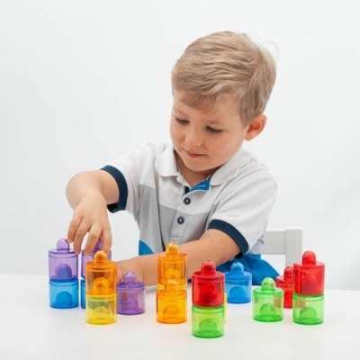 Potinhos de Cor Translúcidos