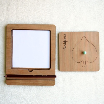 Inserções/ Stencils com formato de folhas