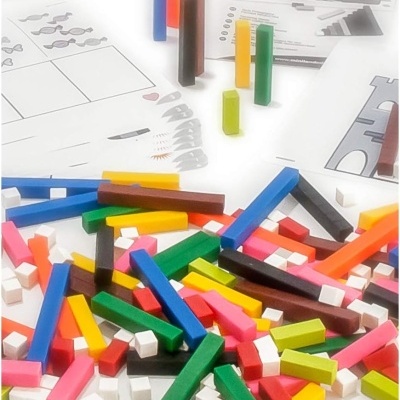 Barras Cuisenaire + atividades Miniland