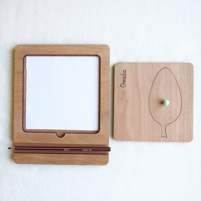 Inserções/ Stencils com formato de folhas