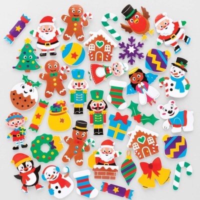 Pack 200 Stickers EVA Christmas