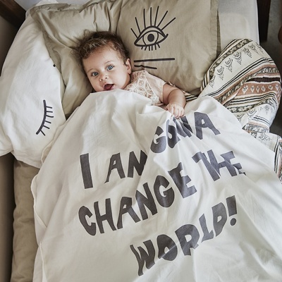 Crib Bedding Set - Change the World