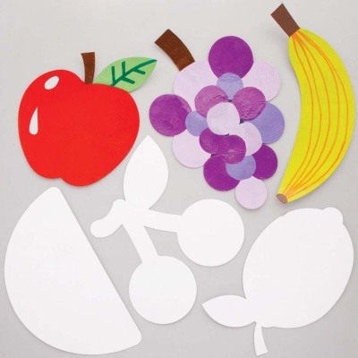 Formas de cartão de frutas - Pack de 30